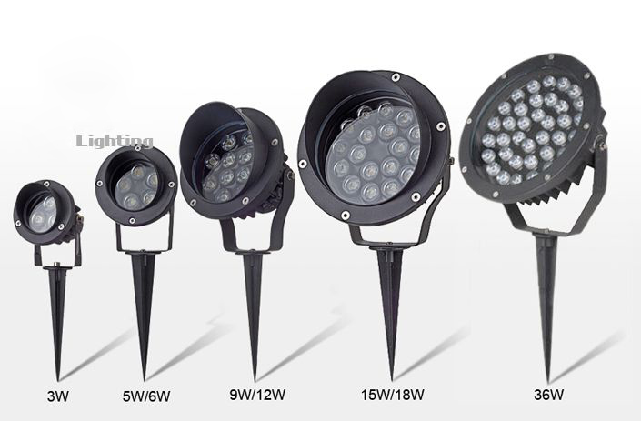 Đèn led cắm cỏ 9w chân cắm