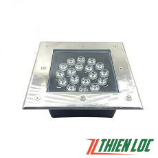 Đèn led âm đất vuông 18w