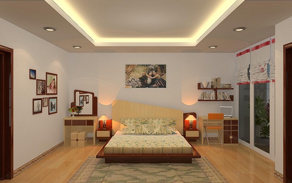 Đèn led âm trần mặt cong vàng 5w