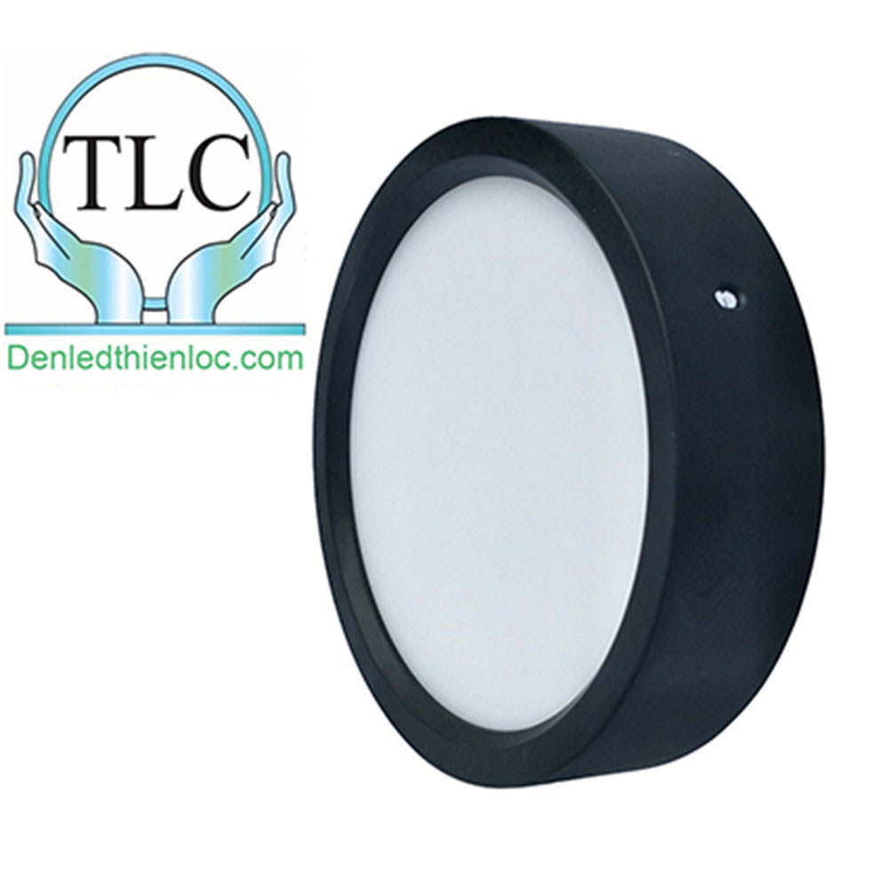 den-led-op-tran-tron-den-18w Đèn led ốp trần tròn 18w vỏ đen