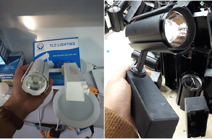 Đèn Led rọi ray COB 20w vỏ đen