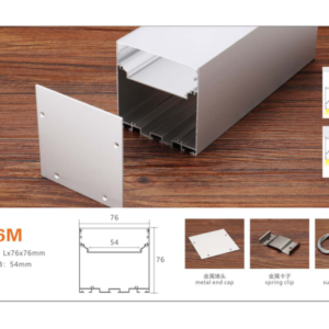 Thanh nhôm gắn led đa năng thả trần 7676