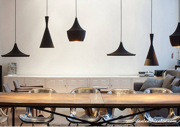 Đèn thả trang trí Châu Âu lòng vàng